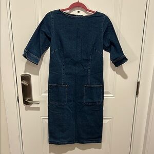 💗Denim Midi Dress with Pockets